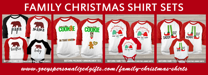 Christmas Squad Customizable Tshirts Family vacation shirts Holiday Season Sibling Matching Tees